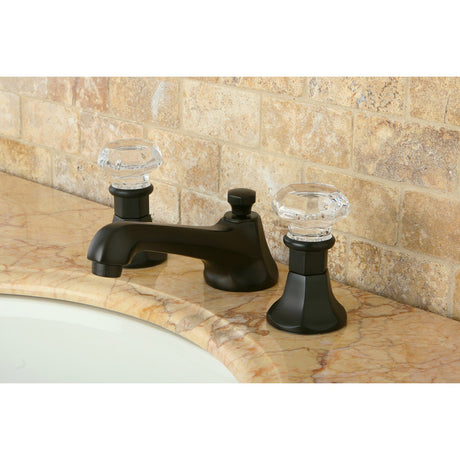 Celebrity KS4465WCL Two-Handle 3-Hole Deck Mount Widespread Bathroom Faucet with Brass Pop-Up, Oil Rubbed Bronze