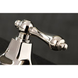 Metropolitan KS4466AL Two-Handle 3-Hole Deck Mount Widespread Bathroom Faucet with Brass Pop-Up, Polished Nickel
