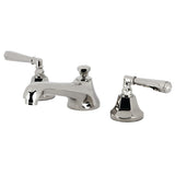 Metropolitan KS4466HL Two-Handle 3-Hole Deck Mount Widespread Bathroom Faucet with Brass Pop-Up, Polished Nickel