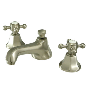 Metropolitan KS4468BX Two-Handle 3-Hole Deck Mount Widespread Bathroom Faucet with Brass Pop-Up, Brushed Nickel