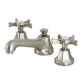 Hamilton KS4468NX Two-Handle 3-Hole Deck Mount Widespread Bathroom Faucet with Brass Pop-Up, Brushed Nickel