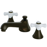 KS4475PX Two-Handle 3-Hole Deck Mount Widespread Bathroom Faucet with Brass Pop-Up, Oil Rubbed Bronze