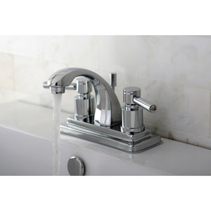 Concord KS4641DL Two-Handle 3-Hole Deck Mount 4" Centerset Bathroom Faucet with Brass Pop-Up, Polished Chrome