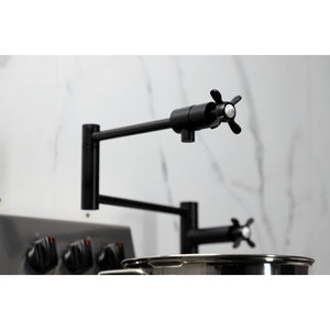 Essex KS4700BEX Single-Hole Deck Mount Pot Filler, Matte Black