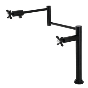 Essex KS4700BEX Single-Hole Deck Mount Pot Filler, Matte Black