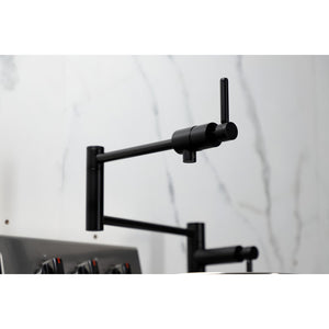 Concord KS4700DL Single-Hole Deck Mount Pot Filler, Matte Black