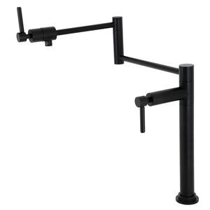 Concord KS4700DL Single-Hole Deck Mount Pot Filler, Matte Black