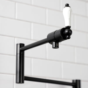Metropolitan KS4700PL Single-Hole Deck Mount Pot Filler, Matte Black