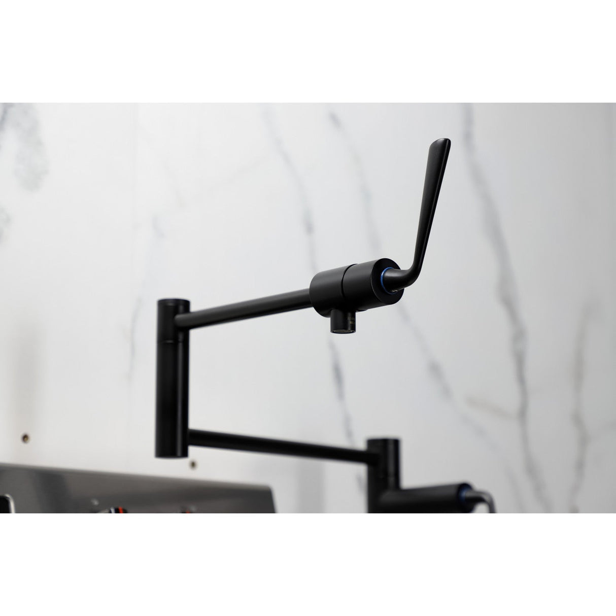 Silver Sage KS4700ZL Single-Hole Deck Mount Pot Filler, Matte Black