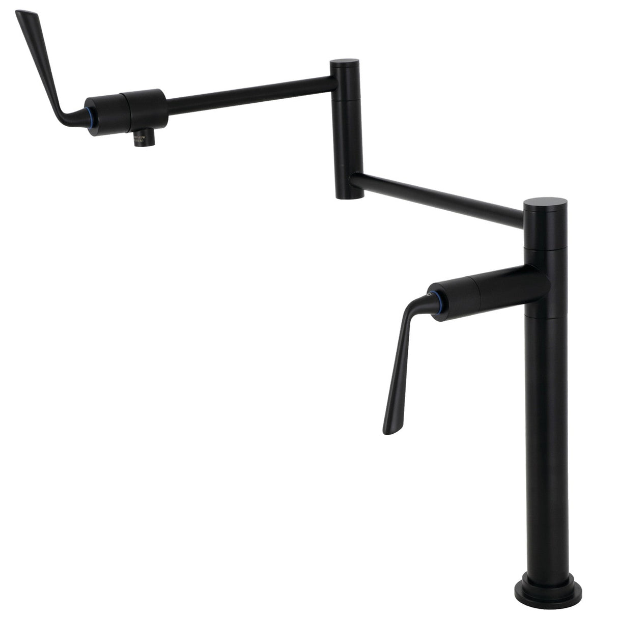Silver Sage KS4700ZL Single-Hole Deck Mount Pot Filler, Matte Black