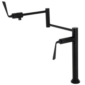 Silver Sage KS4700ZL Single-Hole Deck Mount Pot Filler, Matte Black