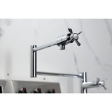 Essex KS4701BEX Single-Hole Deck Mount Pot Filler, Polished Chrome