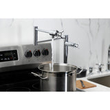 Essex KS4701BEX Single-Hole Deck Mount Pot Filler, Polished Chrome