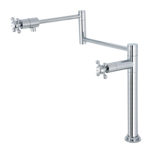 Metropolitan KS4701BX Single-Hole Deck Mount Pot Filler, Polished Chrome