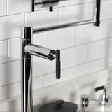 Kaiser KS4701CKL Single-Hole Deck Mount Pot Filler, Polished Chrome