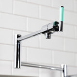 Kaiser KS4701CKL Single-Hole Deck Mount Pot Filler, Polished Chrome