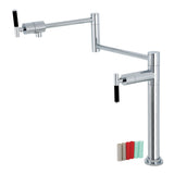 Kaiser KS4701CKL Single-Hole Deck Mount Pot Filler, Polished Chrome