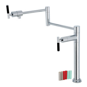 Kaiser KS4701CKL Single-Hole Deck Mount Pot Filler, Polished Chrome