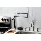 Concord KS4701DL Single-Hole Deck Mount Pot Filler, Polished Chrome