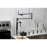 Concord KS4701DL Single-Hole Deck Mount Pot Filler, Polished Chrome