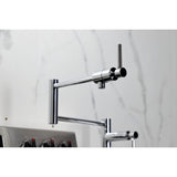 Concord KS4701DL Single-Hole Deck Mount Pot Filler, Polished Chrome