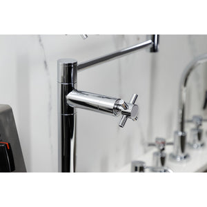 Concord KS4701DX Single-Hole Deck Mount Pot Filler, Polished Chrome