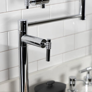 Milano KS4701ML Single-Hole Deck Mount Pot Filler, Polished Chrome