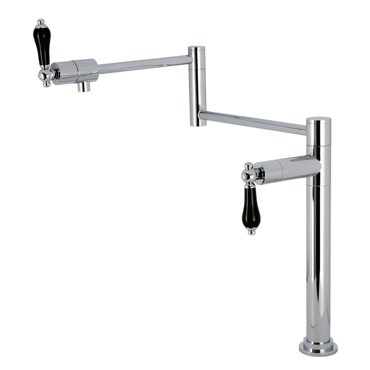 Duchess KS4701PKL Single-Hole Deck Mount Pot Filler, Polished Chrome