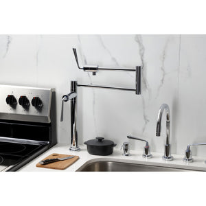 Silver Sage KS4701ZL Single-Hole Deck Mount Pot Filler, Polished Chrome