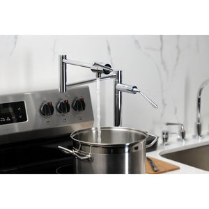 Silver Sage KS4701ZL Single-Hole Deck Mount Pot Filler, Polished Chrome