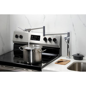Silver Sage KS4701ZL Single-Hole Deck Mount Pot Filler, Polished Chrome