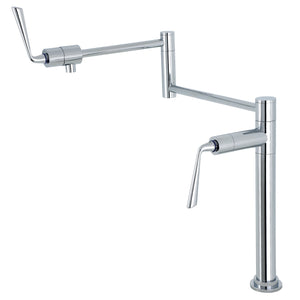 Silver Sage KS4701ZL Single-Hole Deck Mount Pot Filler, Polished Chrome