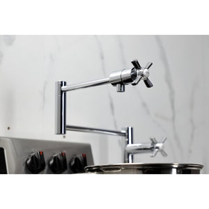 Millennium KS4701ZX Single-Hole Deck Mount Pot Filler, Polished Chrome