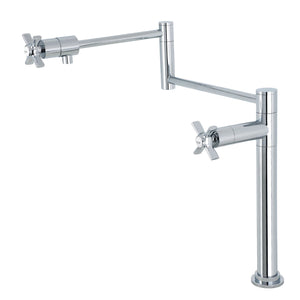 Millennium KS4701ZX Single-Hole Deck Mount Pot Filler, Polished Chrome