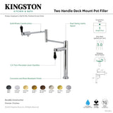 Duchess KS4702PKL Single-Hole Deck Mount Pot Filler, Polished Brass