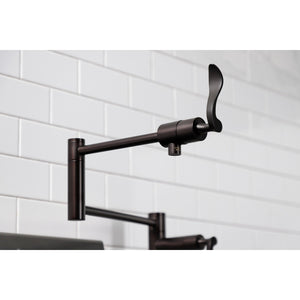 Century KS4705CFL Single-Hole Deck Mount Pot Filler, Oil Rubbed Bronze