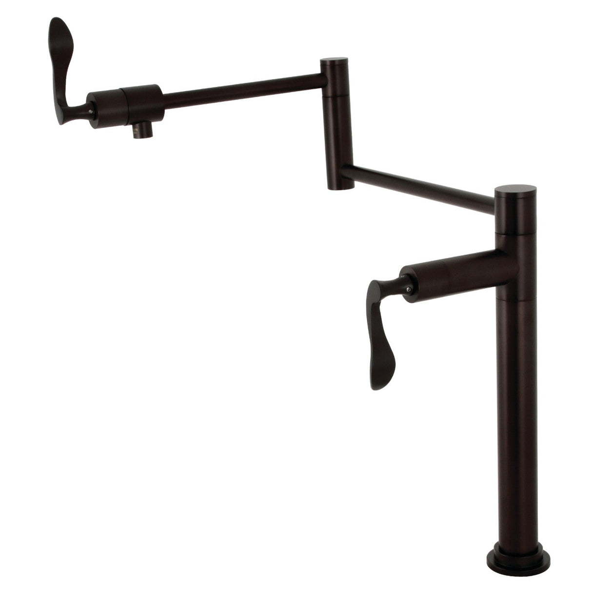 Century KS4705CFL Single-Hole Deck Mount Pot Filler, Oil Rubbed Bronze