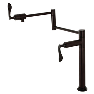 Century KS4705CFL Single-Hole Deck Mount Pot Filler, Oil Rubbed Bronze