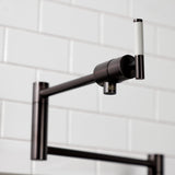 Kaiser KS4705CKL Single-Hole Deck Mount Pot Filler, Oil Rubbed Bronze