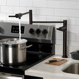 Kaiser KS4705CKL Single-Hole Deck Mount Pot Filler, Oil Rubbed Bronze