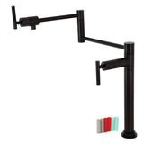 Kaiser KS4705CKL Single-Hole Deck Mount Pot Filler, Oil Rubbed Bronze