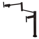 Manhattan KS4705CML Single-Hole Deck Mount Pot Filler, Oil Rubbed Bronze