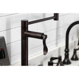 NuWave KS4705DFL Single-Hole Deck Mount Pot Filler, Oil Rubbed Bronze