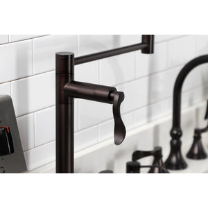 NuWave KS4705DFL Single-Hole Deck Mount Pot Filler, Oil Rubbed Bronze
