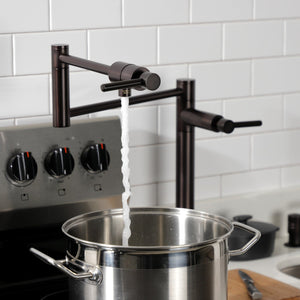 Concord KS4705DL Single-Hole Deck Mount Pot Filler, Oil Rubbed Bronze