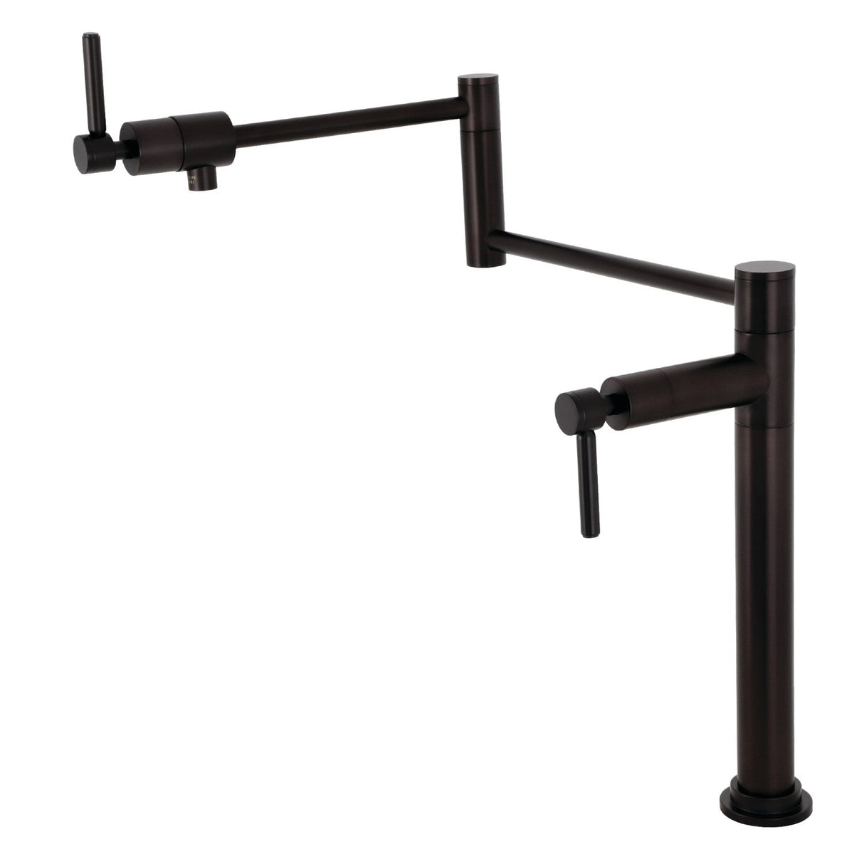 Concord KS4705DL Single-Hole Deck Mount Pot Filler, Oil Rubbed Bronze