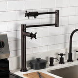 Concord KS4705DX Single-Hole Deck Mount Pot Filler, Oil Rubbed Bronze