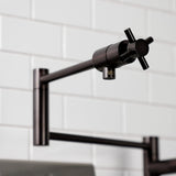 Concord KS4705DX Single-Hole Deck Mount Pot Filler, Oil Rubbed Bronze