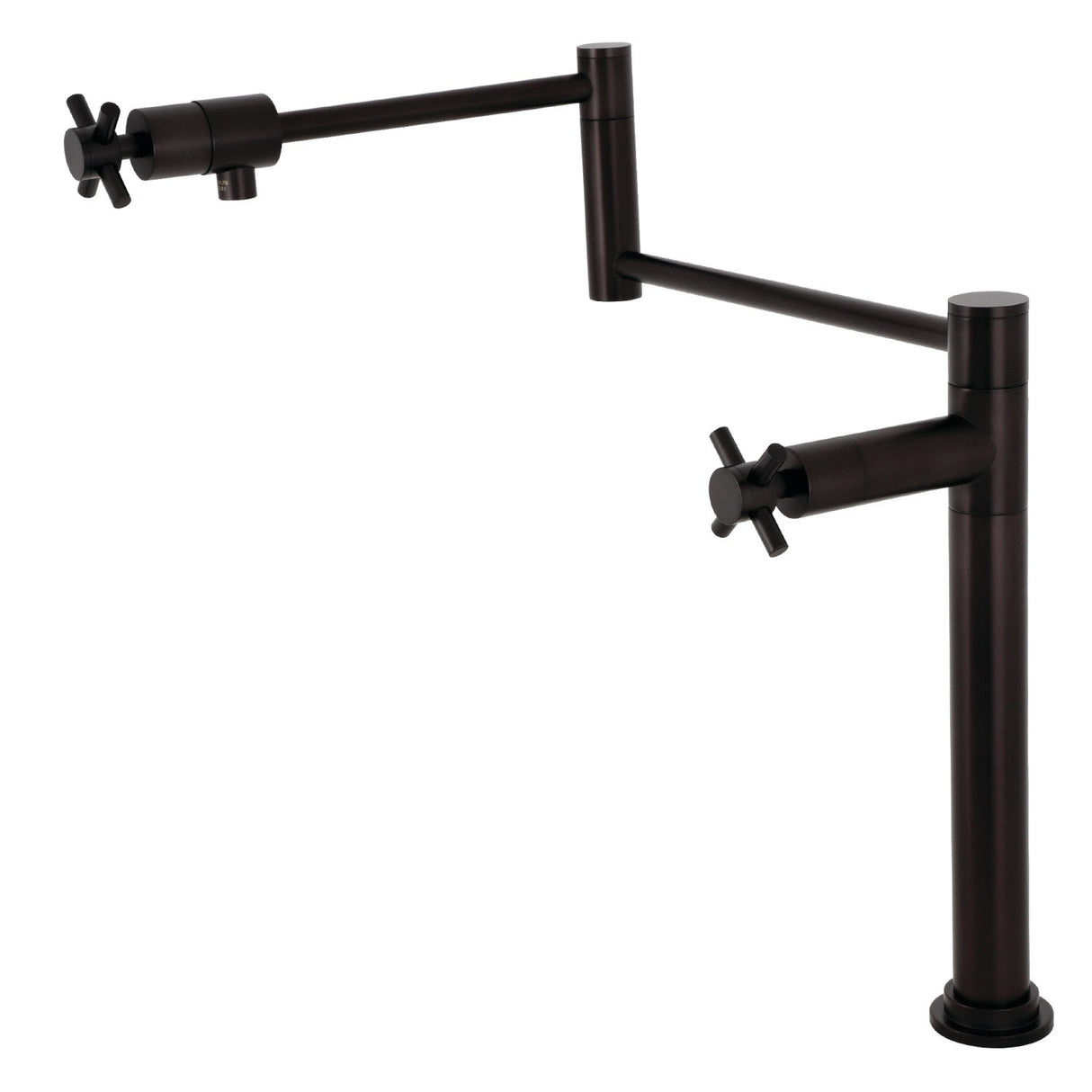 Concord KS4705DX Single-Hole Deck Mount Pot Filler, Oil Rubbed Bronze