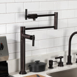 Milano KS4705ML Single-Hole Deck Mount Pot Filler, Oil Rubbed Bronze